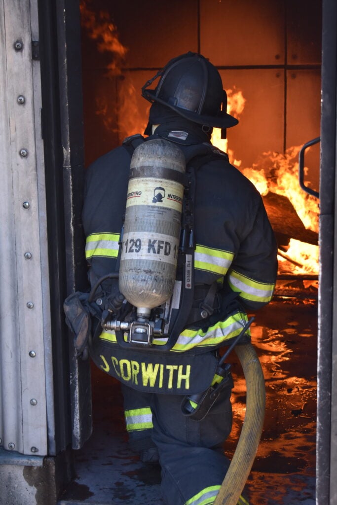 Kenosha Fire Department firefighters on duty, photographed by TMC Marketing