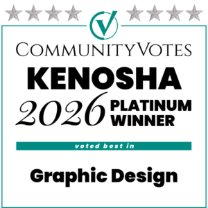 Kenosha Community Votes 2026 Platinum Award for Graphic Design